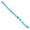 Image 2 : Natural Brazil Paraiba Blue Pear Apatite Bracelet