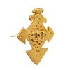 Image 3 : Chanel Gold Metal CC Cross Brooch