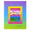 Image 2 : Umbrella Man with Rainbow Sky on Blends By Peter Max
