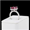 Image 3 : 5.87 ctw Ruby and 1.03 ctw Diamond Platinum Ring