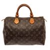 Image 1 : Louis Vuitton Brown Monogram Canvas Speedy 30 Satchel Bag