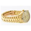 Image 3 : Rolex Mens 18K Yellow Gold Day Date President Champagne Diamond & Sapphire Watch