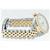 Image 4 : Rolex Mens 2 Tone White Roman Diamond Bezel 36MM Datejust Wristwatch With Rolex