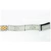 Image 7 : Rolex Mens 2 Tone White Roman Diamond Bezel 36MM Datejust Wristwatch With Rolex