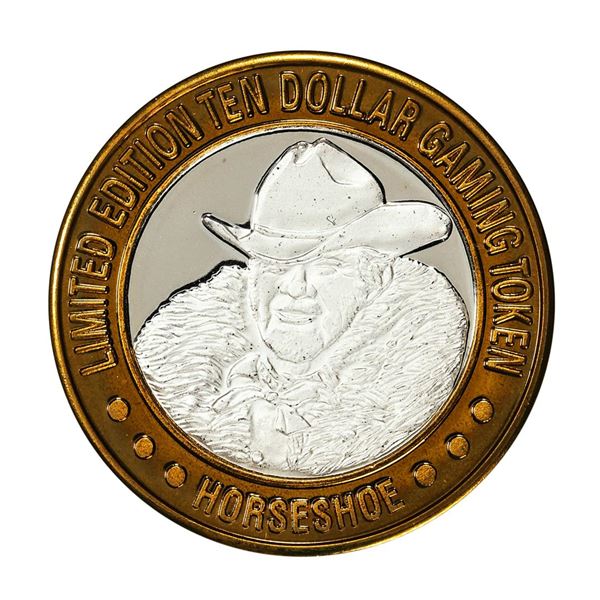 .999 Silver Binion's Horseshoe Las Vegas, NV $10 Casino Limited Edition Gaming Token