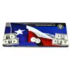 Image 1 : 2003 Department of the Treasury BEP Texas Coin and Currency Set Matching Serial #'s