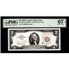 Image 1 : 1963A $2 Legal Tender Note Fr.1514 PMG Superb Gem Uncirculated 67EPQ