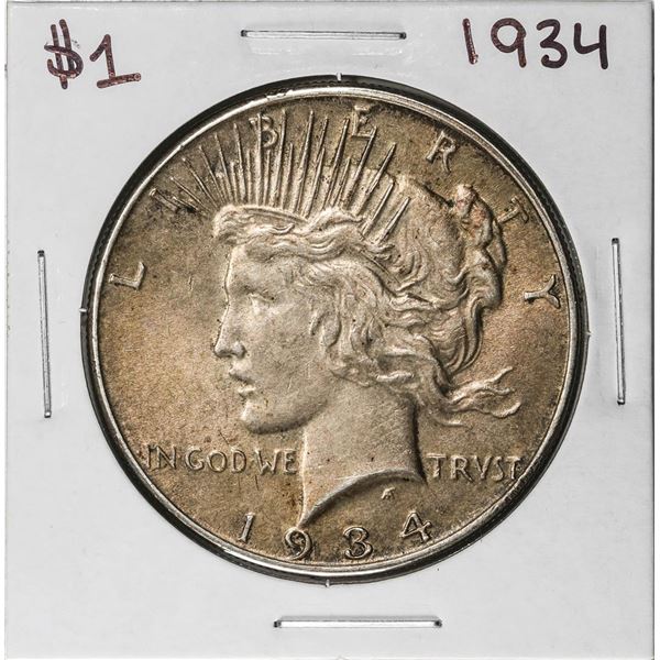 1934 $1 Peace Silver Dollar Coin