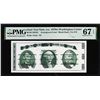 Image 1 : Circa 1970's Washington Center Giori Test Note PMG Superb Gem Uncirculated 67EPQ