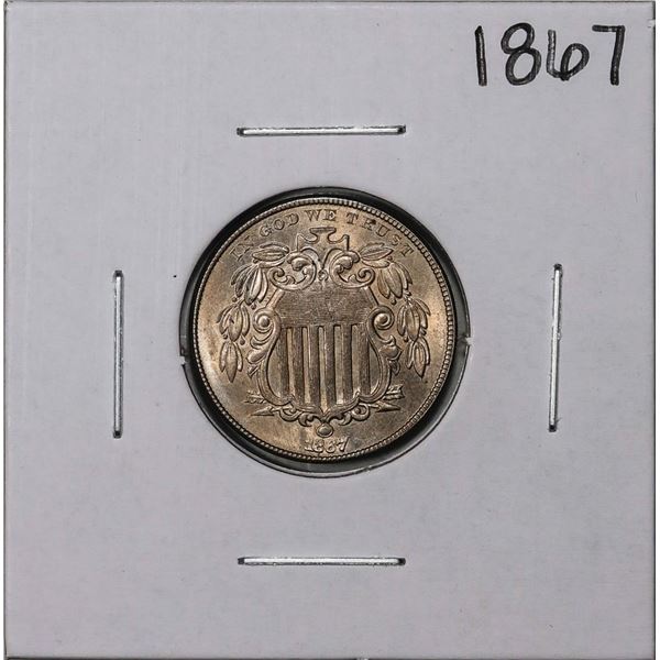 1867 Shield Nickel Coin