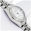Image 5 : Rolex Ladies Stainless Steel White Oyster Perpetual Date Wristwatch