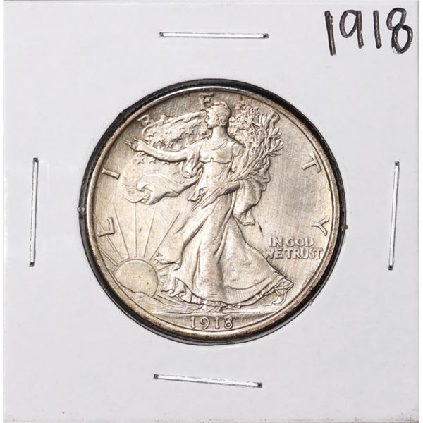 1918 Walking Liberty Half Dollar Coin