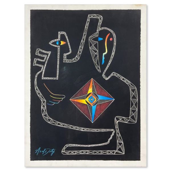 Neal Doty (1941-2016) Original Mixed Media On Paper