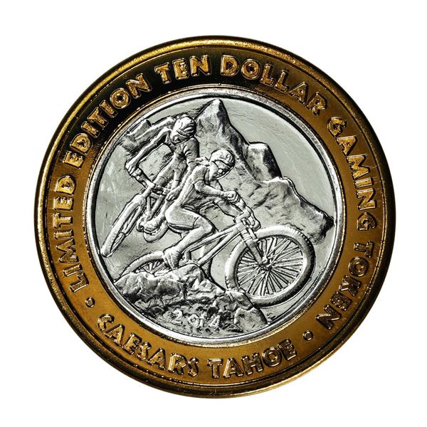 .999 Fine Silver Caesars Tahoe Lake Tahoe, Nevada $10 Limited Edition Gaming Token