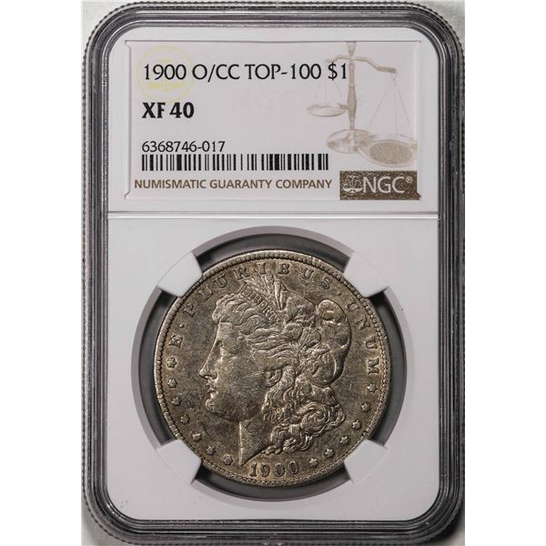 1900-O/CC $1 Morgan Silver Dollar Coin NGC XF40