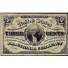 Image 1 : March 3, 1863 Third Issue Three Cents Fractional Currency Note
