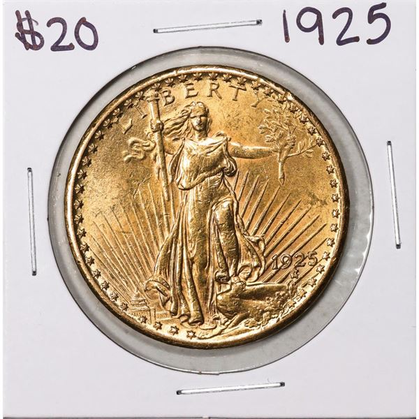 1925 $20 St. Gaudens Double Eagle Gold Coin