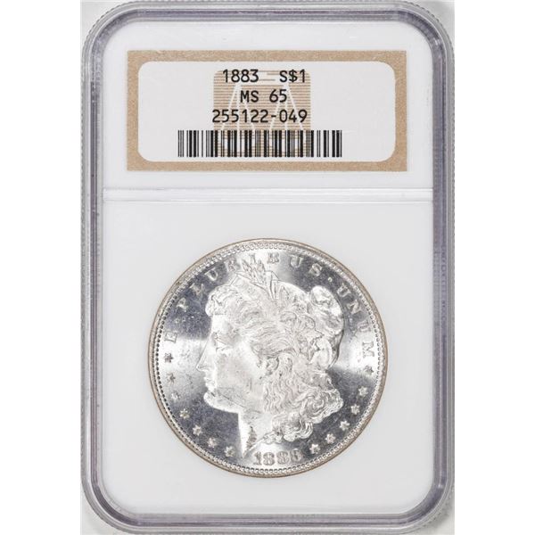 1883 $1 Morgan Silver Dollar Coin NGC MS65