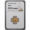 Image 1 : 2015 $5 American Gold Eagle Coin NGC MS69