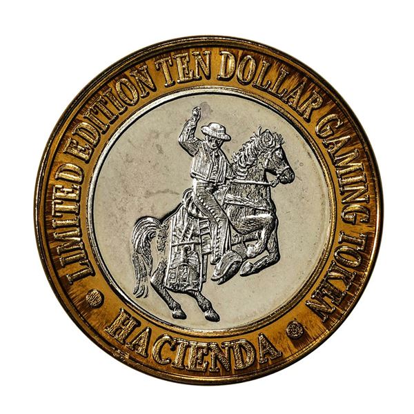 .999 Silver Hacienda Hotel & Casino Las Vegas $10 Limited Edition Gaming Token