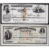 Image 1 : Lot of (2) 1862 Exchange Bank of Virginia & Bank of Memphis Obsolete Checks