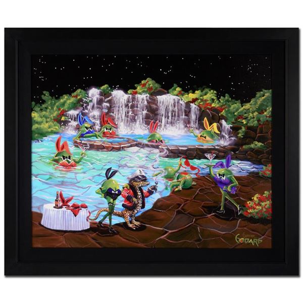 Michael Godard "Olive Bunnies" Limited Edition Giclee On Canvas