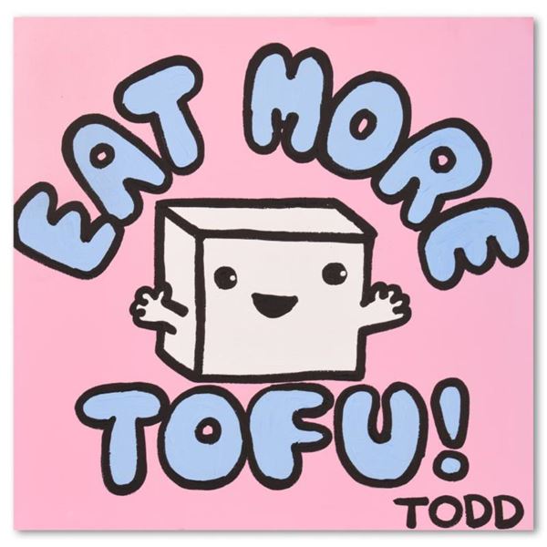 Goldman "Eat Tofu" Original Acrylic On Canvas