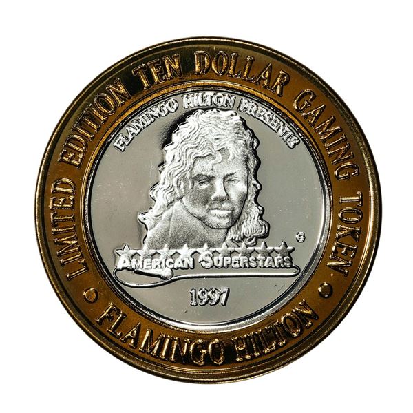 .999 Silver Flamingo Hilton Reno, Nevada $10 Casino Limited Edition Gaming Token