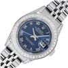 Image 1 : Rolex Ladies Stainless Steel Blue Roman Diamond Datejust Wristwatch