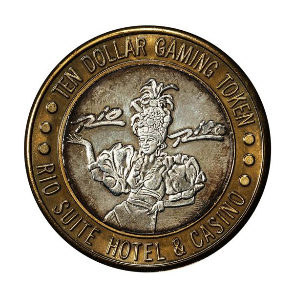 .999 Silver Rio Suite Hotel & Casino Las Vegas $10 Limited Edition Gaming Token