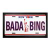 Image 1 : Steve Kaufman (1960-2010) "BADA BING" Original Mixed Media On Canvas