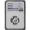 Image 1 : 1944 Mercury Dime Coin NGC MS66FB