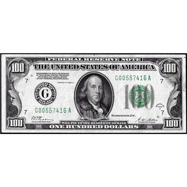 1928A $100 Federal Reserve Note Chicago