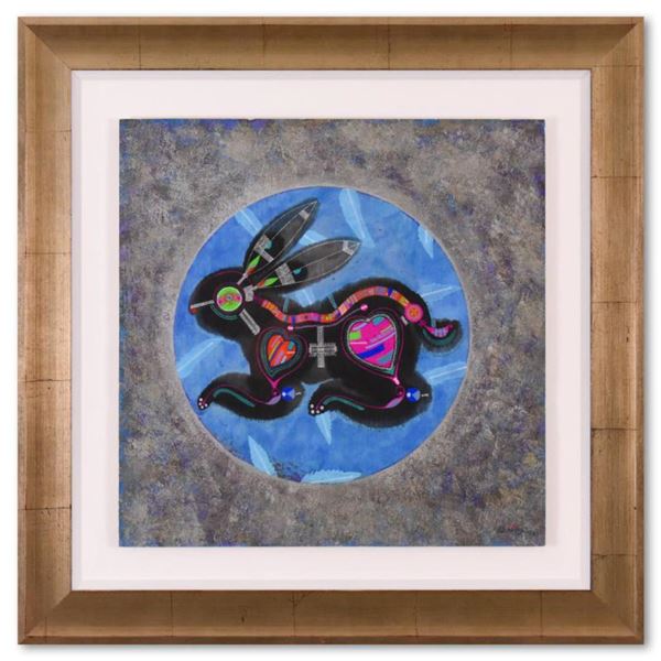 Hong "Chinese Zodiac - Rabbit" Original Mixed Media On Paper