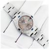 Image 3 : Rolex Ladies Stainless Steel Salmon Arabic Sapphire and Diamond Datejust Wristwatch