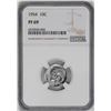 Image 1 : 1954 Proof Roosevelt Dime Coin NGC PF69