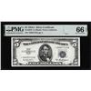 Image 1 : 1953A $5 Silver Certificate STAR Note Fr.1656* PMG Gem Uncirculated 66EPQ