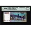 Image 1 : 2017 Djibouti Central Bank 40 Francs Note Pick# 46a PMG Superb Gem Uncirculated 67EPQ