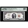 Image 1 : 1963 $2 Legal Tender Note Fr.1513 PMG Superb Gem Uncirculated 69EPQ