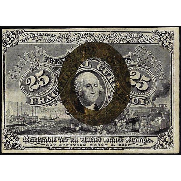 March 3, 1863 Second Issue Twenty-Five Cents Fractional Currency Note