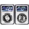 Image 2 : 2020 Proof US & Great Britain Mayflower Coin Set NGC PF70 Ultra Cameo Costello Signed