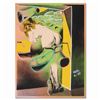 Image 1 : Ringo Daniel Funes "Figure Out the Window" Original Mixed Media On Canvas