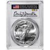 Image 1 : 2021 Type 2 $1 American Silver Eagle Coin PCGS MS70 Damstra Signature First Strike