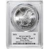 Image 2 : 2021 Type 2 $1 American Silver Eagle Coin PCGS MS70 Damstra Signature First Strike