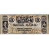 Image 1 : 1800's $20 Canal Bank New Orleans, LA Obsolete Bank Note