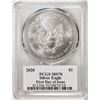 Image 2 : 2020 $1 American Silver Eagle Coin PCGS MS70 First Day Of Issue Cleveland Signature