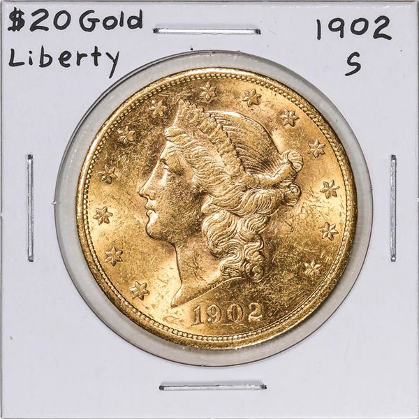 1902-S $20 Liberty Head Double Eagle Gold Coin