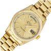 Image 1 : Rolex Mens 18K Yellow Gold Champagne Index President Wristwatch With Rolex Box