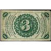 Image 2 : March 3, 1863 Third Issue Three Cents Fractional Currency Note