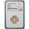 Image 1 : 1999 $5 American Gold Eagle Coin NGC MS70